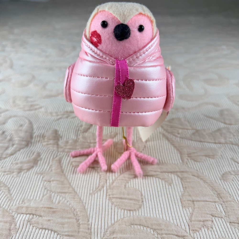 Spritz Target Featherly Friend Smoocher Valentine Bird Figurine Pink Puffer 2026
